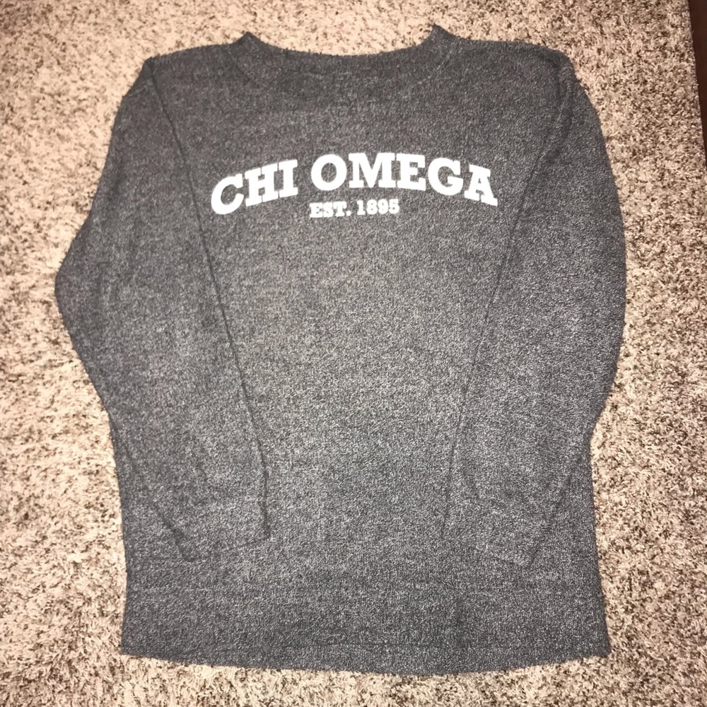 Soft terry cloth Chi O crewneck